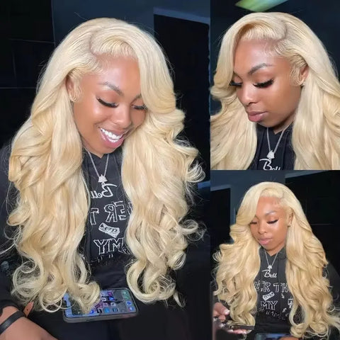 30 40 Inch 250 300% Density Blonde 613 Lace Front Wigs 13x6 HD Lace Wig Transparent Frontal 13X4 Bone Straight Human Hair Wigs