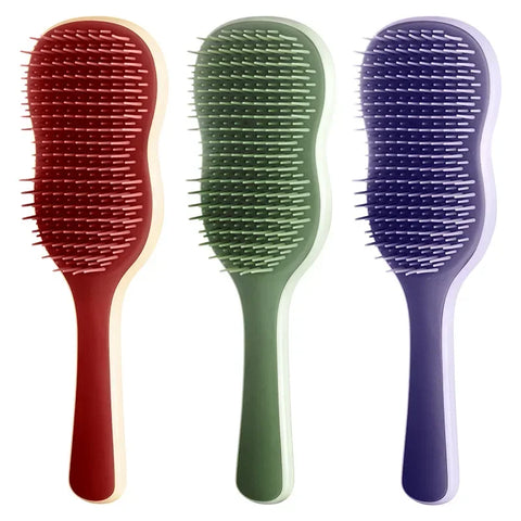 Anti-Detangling Hair Comb - Massage Features Fast Blow-Drying Curling Hair Brush Styling Tool for Efficient Hair Care