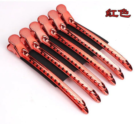 12pcs Alligator Hair Clips Hairdressing Clamps Claws Barber Sectioning Clip Crocodile Hairpin Hair Styling Tools pince cheveux