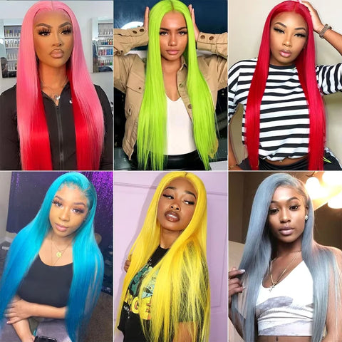 300% Density HD Transparent 613 Blonde Straight 13x7 Lace Front Human Hair Wigs For Women Brazilian Lace Frontal Wig Pre Plucked