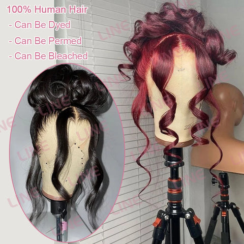 40 Inch Body Wave 360 Full HD Lace Frontal Wigs 100% Human Hair Preplucked Brazilian 250 Density 13x6 Lace Front Human Hair Wig