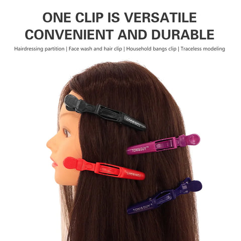 6PCS Alligator Hair Clip Professional Hairdressing Clamps Barber Salon Styling Hairpins Plastic Hair Claw Hair Accessories
