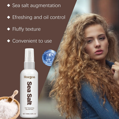 Hoegoa Sea Salt Dry Shampoo No Rinse Styling Oil Control Refreshes Greasy Hair Volumizing Smooth Spray  Hair Care Travel Size