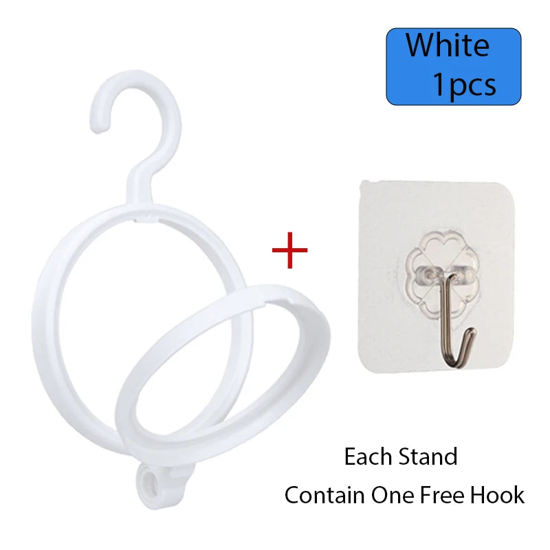 Hanging Wig Stand For Wigs White Black Wig Hanger For Multiple Wigs Durable Wig Holder For Salon Display Wall Wig Stand Holder