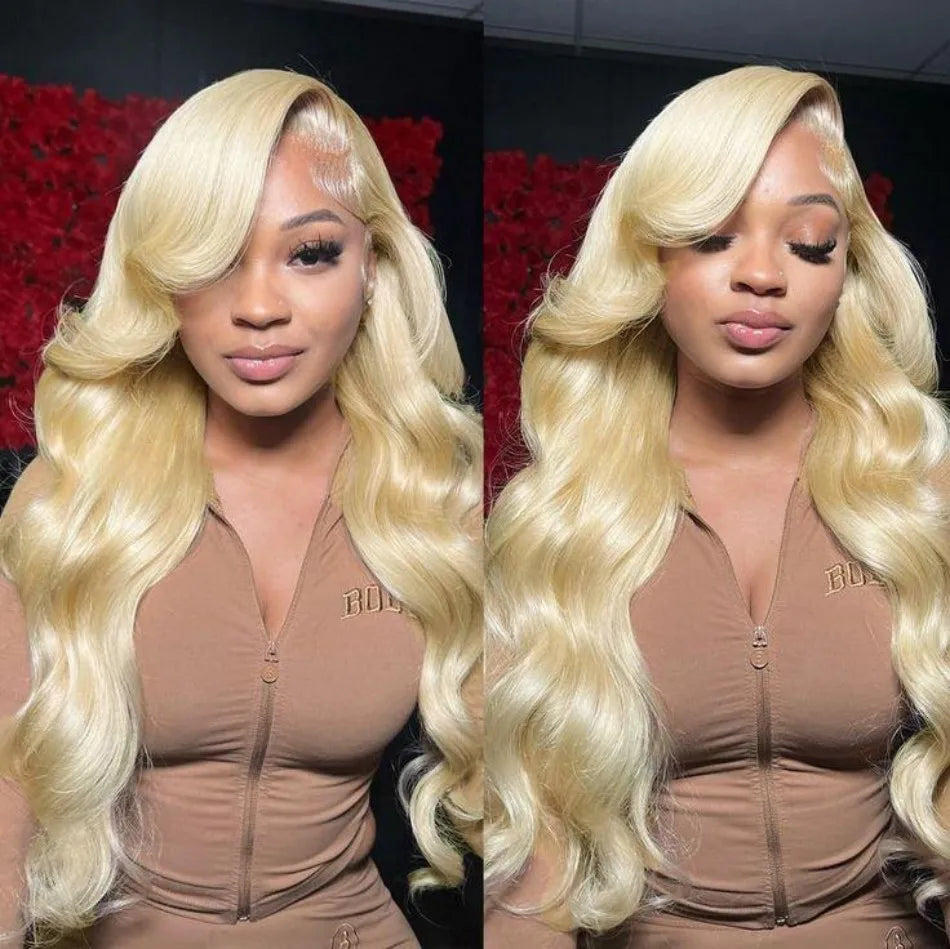 Body Wave 613 Human Hair Wig 13X6 Hd Lace Frontal Wig 250 Density 30 40 Inch Blonde Lace Front Wig For Black Women Brazilian Wig