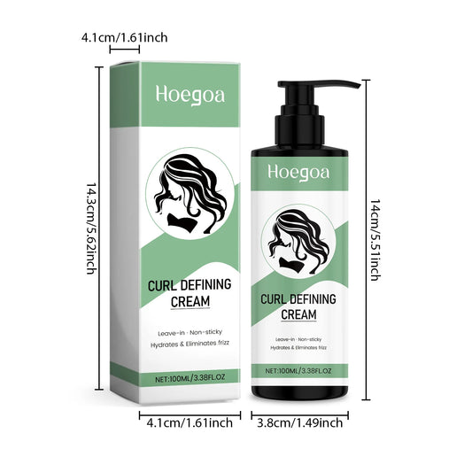 Curly Hair Styling Cream Long Lasting Support Natural Look Volumize Curl Define Shape Fluffy Effect Nourishing Curly Hair Cream