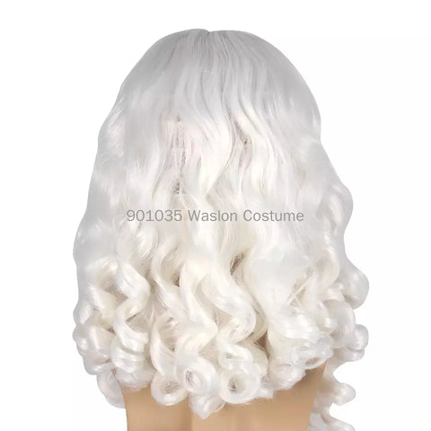 Santa Claus Beard Wig Full Set Fancy Dress up White Beard Wigs Role Play Hair Christmas Halloween New Year Decoration