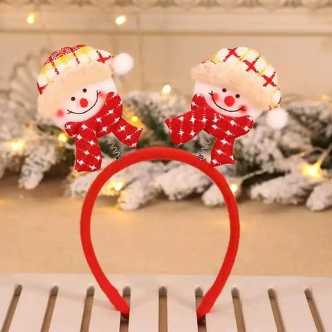 Christmas Hair Hoop Antler Christmas Headwear Hair Band Fashion Red Winter Plush Cute Headband Hair Clip New Hair Accessories