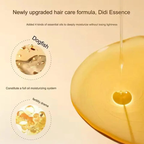 Lightweight Hair Oil Mist Serum, Botanical Extracts Hair Treatment for Split Ends,Frizz & Flyaways,Nourishing Repair,Gloss Shine