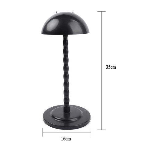 Wig Stand Mushroom Top Plastic Folding Stable Durable Hair Portable Head Hat Cap Display Holder Tools For Styling Wigs Toupee