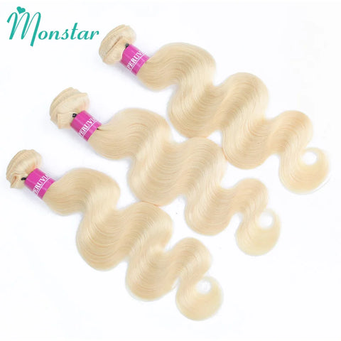 12A Blonde 613 Body Wave Bundles Brazilian Hair Weave Bundles 100% Human Hair Bundles 30 32 34 36 38 40 Inch Remy Hair Extension