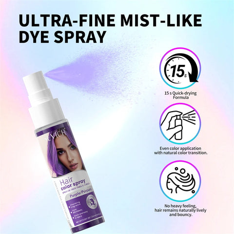 Temporary Hair Color Spray One-Time Hair Dyeing Instant Hair Salon Multi Color Hair Dye Makeup Chalk Washable DIY Party Styling