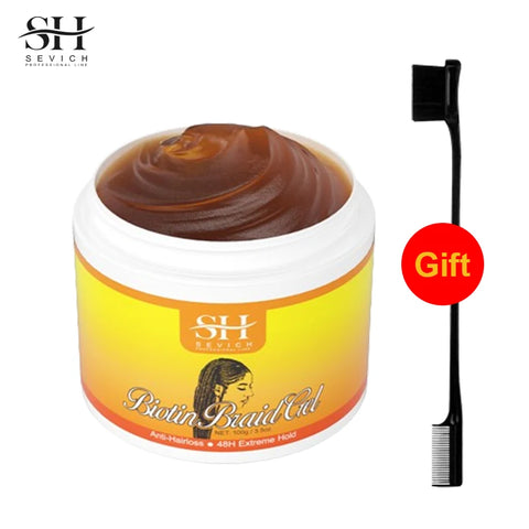 100g Hair Braiding Gel Styling Waxes Cream Edges Braid Wax Twist Strong Hold Pomade Anti-Frizz Hair Care Dreadlocks Styling Wax