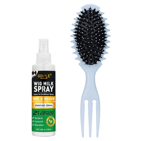 100ml Wig Milk Spray Moisturizing Care Spray for Wig Synthetic Hair Prevent Frizz Leave-in Conditioner for Wigs Smooth and Shine