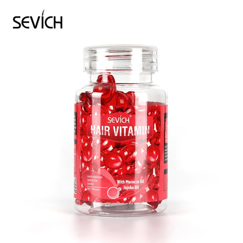 30Pcs Anti Hair Loss Hair Vitamin Capsule Oil Keratin Complex Oil Smooth Silky Hair Serum Hair Mask Repair Frizz Damaged Sevich