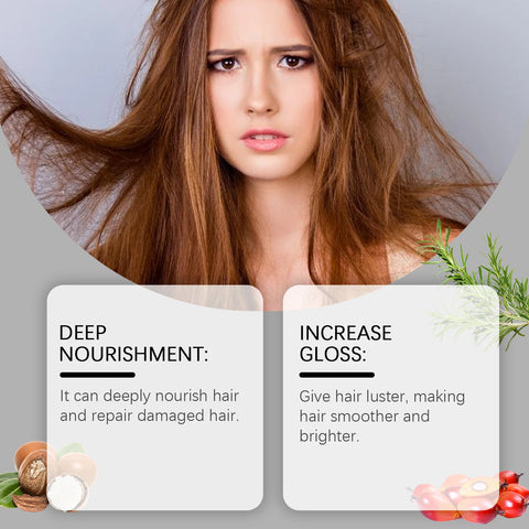 Batana Oil Hair Mask Deep Nourishing Hair Growth Anti Hair Break Repair Split Ends Hair Treatment Shiny Hair Conditioner 144g
