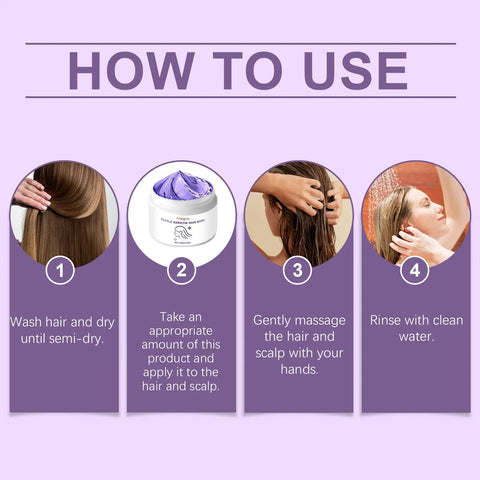 Purple Keratin Hair Care Mask Treatment Hairs Conditioner Hair Essential Oil Nourishing for Dry Damaged Smoothing Hair Care