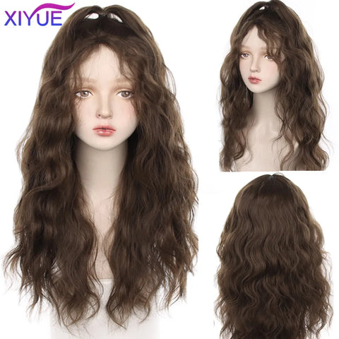 XIYUE Synthetic Long Straight Lolita Wig with Bang Red Ombre Black Cosplay Party Halloween Christmas Wavy Curly Harajuku Wig