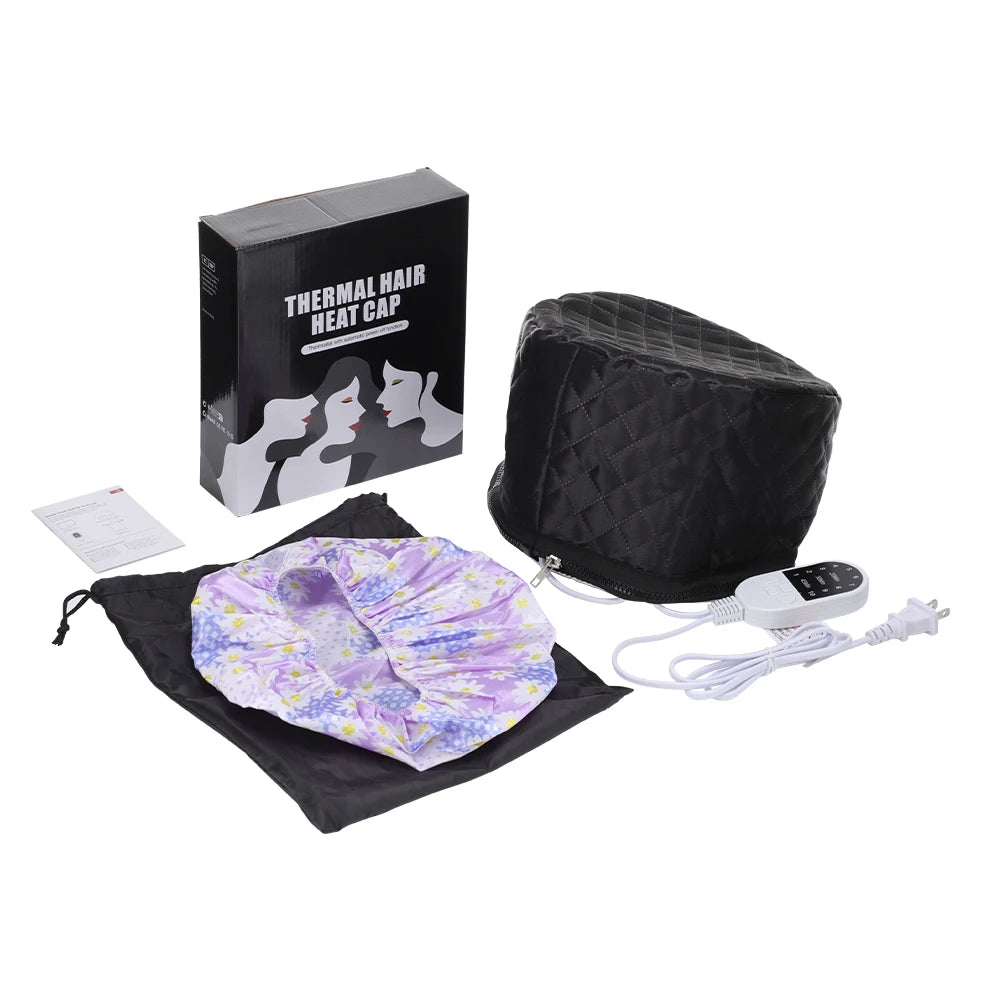 10 Levels Electric Hair Heating Cap Waterproof Hair Steamer Cap Thermal Treatment Hat SPA Nourishing Hair Styling Care