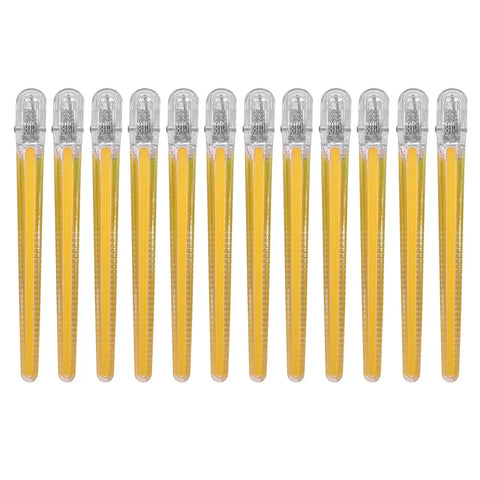 12pcs Pro Seamless Alligator Clip Hair Clip Barbershop Haircutting Sectioning Hairpin Salon Household Styling Tools Accessories