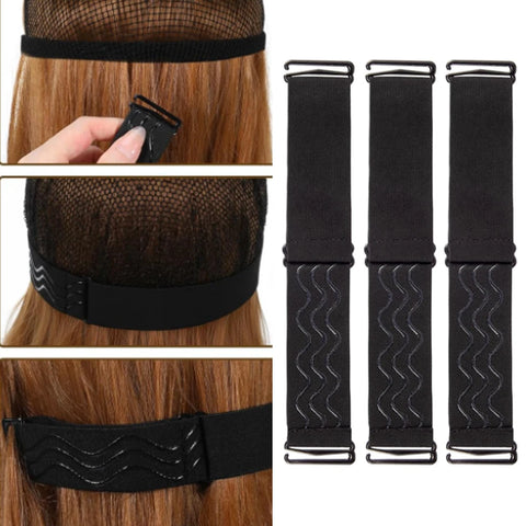 10 PCS of Wig Grip Band, Adjustable Wig Band for Lace Front, Non-Slip, with Silicone Strip, Comfortable and Breathable