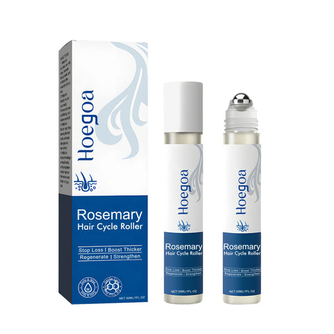 Rosemary Hair Serum Relax Scalp Stimulate Follicles Promote Hair Growth Roller Frizzy Split Ends Damaged Hair Repair Essence Oil
