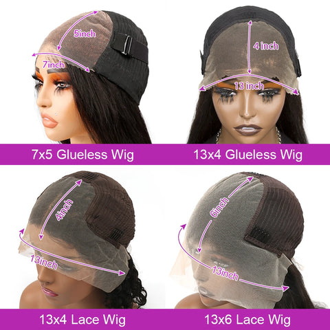 250% Bone Straight 13x6 HD Lace Frontal Wig Short Bob Wigs Glueless Human Hair Wig 13x4 7x5 Transparent Lace Front Wig For Women