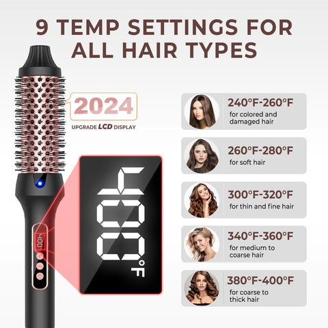 Thermal Brush One-Step Hot Air Brush&volumizer Hair Curler Straightener Professional Curling Iron Heated Hair Styling Brush