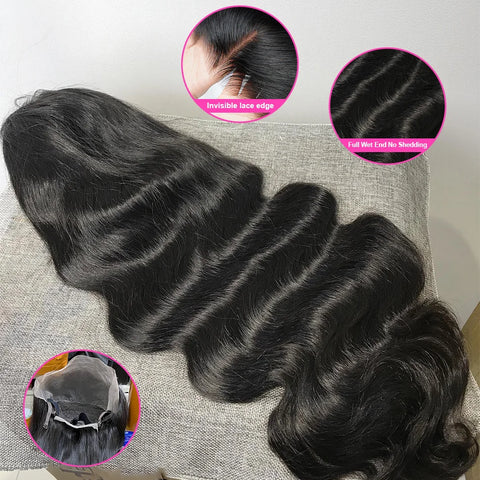 High Density Body Wave 13x6 Hd Lace Frontal Wig Human Hair Wigs Glueless 30 40 Inch Pre Plucked 13x4 Lace Front Wigs For Women