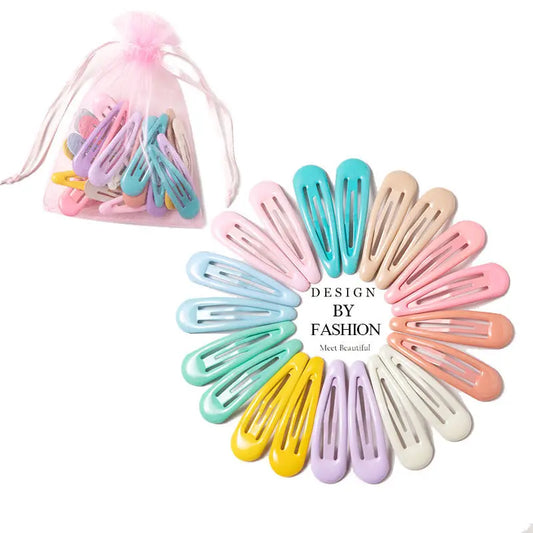 Aesthetic Hair Clips Barrettes BB Pins Alloy 5cm Cute Sweet Ins Style Ladies Girls Kids Small Hair Clips 10-40Pcs