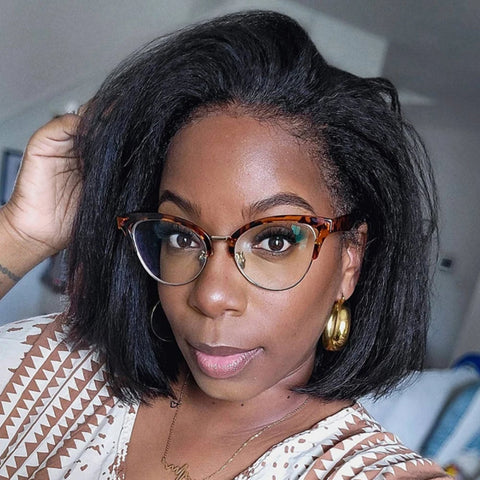 Kinky Straight 250% Density Short Bob 13x4 HD Lace Front Human Hair Wigs Women Peruvian Glueless Lace Frontal Wigs Coarse Yaki