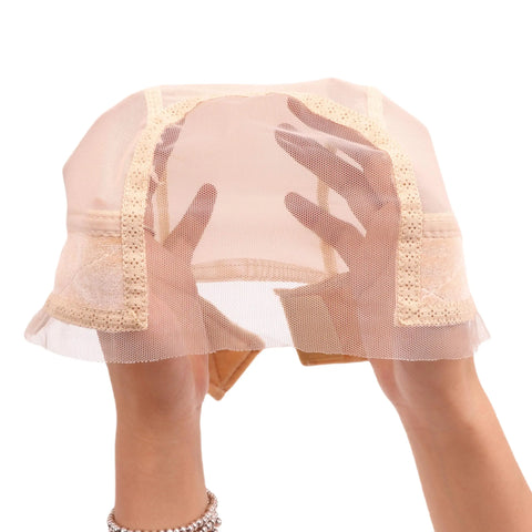 Lace Grip Wig Cap for Women, Glueless Breathable Lace Front Wig Cap with Adjustable Elastic Headband Non-slip Wig Gripper