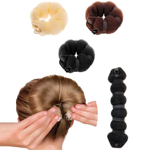 1pc Magic Roll Foam Sponge Fashion Hair Bun Maker Donut Hair Styling Tools Hairstyle Hair Accessories for Girls