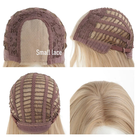 Synthetic wig linen long straight hair with bangs long curly hair ponytail extensions dirty braids Halloween Christmas gifts
