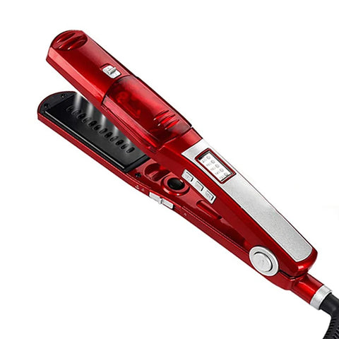 Electric Steam Straightener Portable Ceramic Coating Steam Straightener Iron Salon Professional Hair Styling Tool