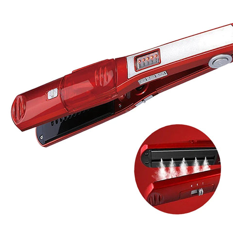 Electric Steam Straightener Portable Ceramic Coating Steam Straightener Iron Salon Professional Hair Styling Tool