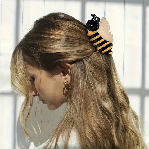 Luxury quality jewelry 2025 new cute bee grab clip jewelry in autumn and winter Crab hair clip hair accessories for girls