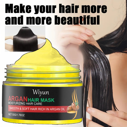 Magical Argan Oil Hair Mask Deep Repair Dry Damaged Hair Smoothing Shiny Mask Essence Hair Restore Shiny Hair Care Conditioner