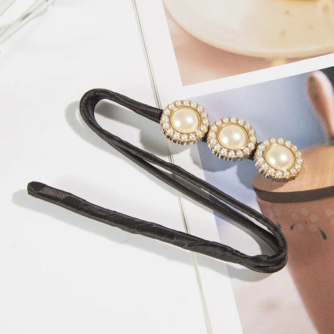 Crystal Magic Bun Maker Elegant Hairbands Donut Hairpin Hair Bands Fashion Girl Women Diy Hair Styling Headband Tool Accessories