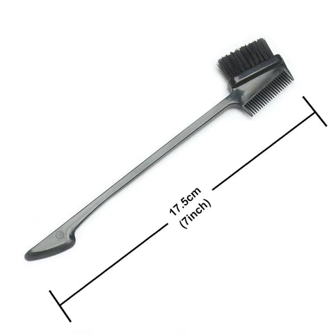  Hair Brushes,Double Side Edge Control Hair Brush Set of 2 - 3-in-1 Comb Grooming Tool for Women Girls Hair Edge Eyebrow Brushe