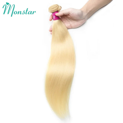 12 A Blonde 613 Bone Straight Human Hair Weave Bundles 40 Inch Brazilian Color 100% Remy Human Hair Extension 1 2 3 Bundles Weft