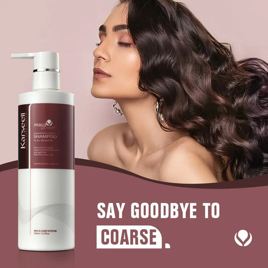 Karseell 500ml Argan Oil Shampoo Herbal Extract Moisturizing Smooth Shampoo for Dry and Damaged Hair