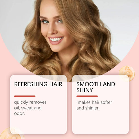 Dry Shampoo Removes Grease and Odor Hair Grease Care Increases Hair Softness and Luster Improves Hair Quality Hair Spray