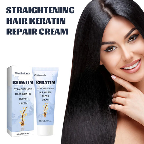 Keratin Repair Hair Mask Smoothing Deep Nourishing Anti Frizz Dry Damaged Splitting Hair Treatment Soft Straightening Hair Mask