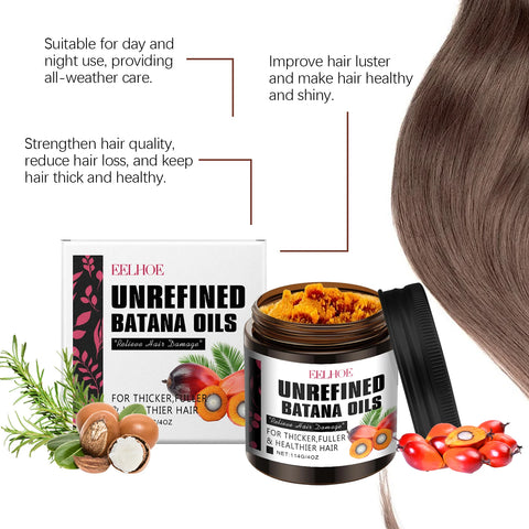 Batana Oil Hair Mask Deep Nourishing Hair Growth Anti Hair Break Repair Split Ends Hair Treatment Shiny Hair Conditioner 144g