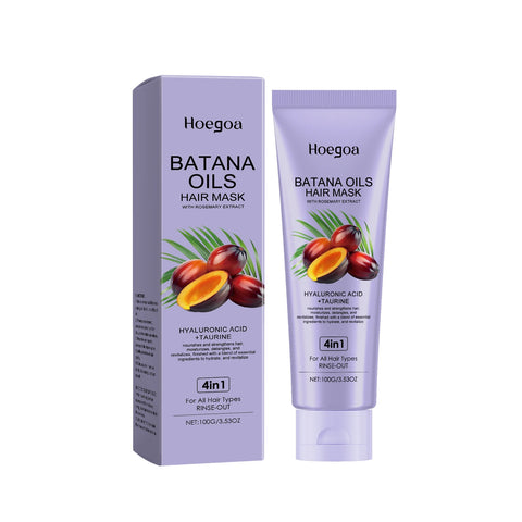 Batana Oil Hair Mask Straightening Hair Anti Loss Deep Nourish Smoothing Repair Damaged Split Hair Growth Dense Hair Conditioner