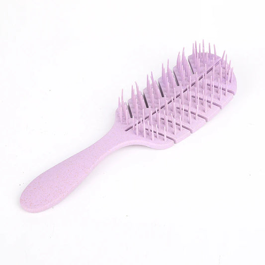 Square Vent Hair Scalp Massage Comb Hair Brush Anti-static Wet Dry Curly Detangler Hairbrush Nylon Salon Hair Styling Tools