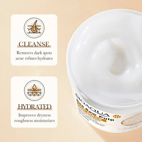 Rice Puree Hair Mask Natural Hair Growth Repair Dry Damaged Anti-Breakage Thicker Nourish Moisturize Healthier Hair Care Product