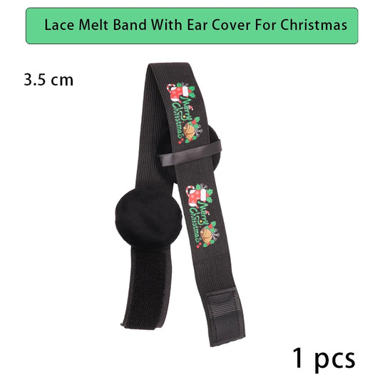 Elastic Bands For Wig Edges 1Pcs Lace Band With Ear Protector Wig Adjustable Magic Buckle Wrap To Lay Scarf Keeping Grip No Slip