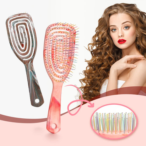 Vented Detangling Brush for Pain Free Brushing on All Wet or Dry Hair Types Durable Anti-Static Bristles Lightweight Handle Comb